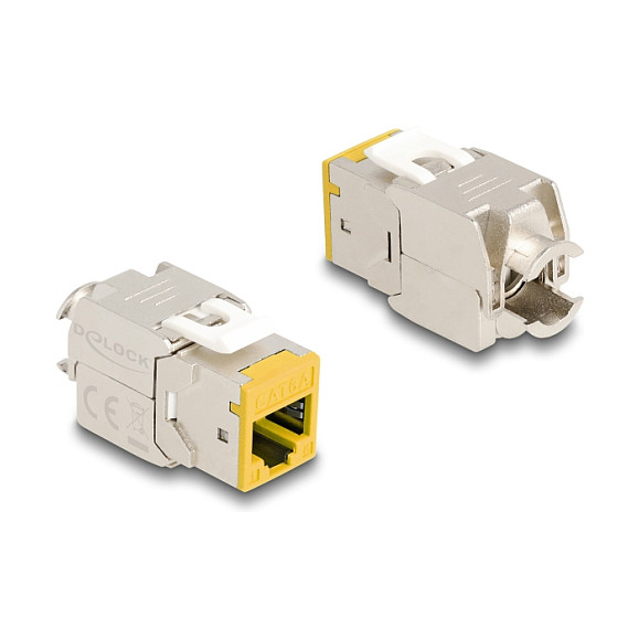 Delock Keystone Modul RJ45 (Ž) na LSA Cat.6A, bez alata, žuti (10 komada)-1