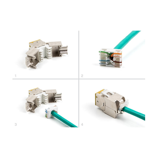 Delock Keystone Modul RJ45 (Ž) na LSA Cat.6A, bez alata, žuti (10 komada)-4