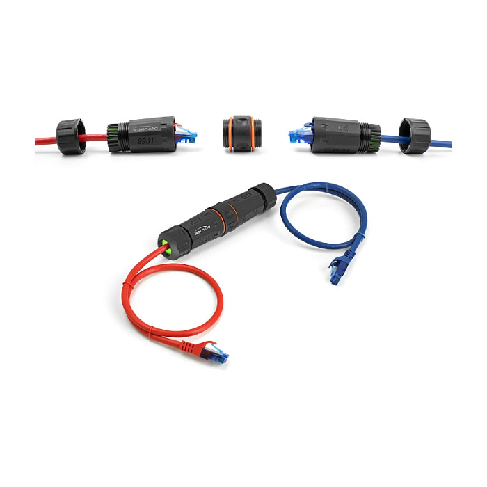Delock RJ45 Spojnica Cat.6A, ž/ž, M20 navoj, IP68 vodootporna-1