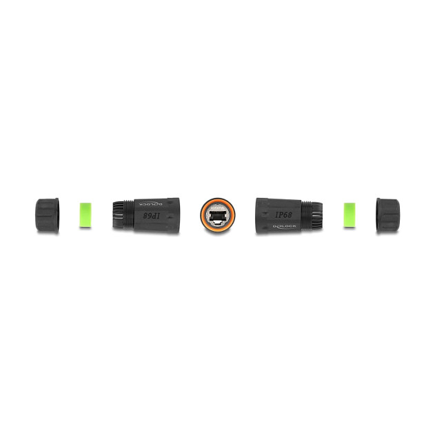 Delock RJ45 Spojnica Cat.6A, ž/ž, M20 navoj, IP68 vodootporna-2