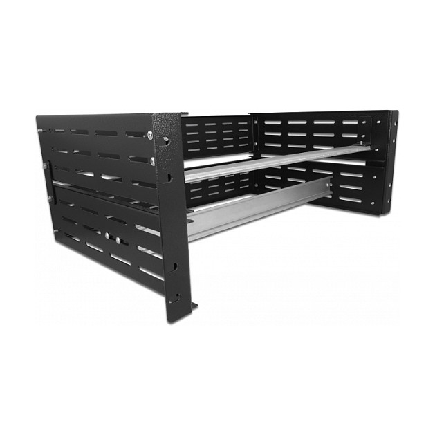 Nosač za DIN šinu DELOCK 19" 4U, crna boja