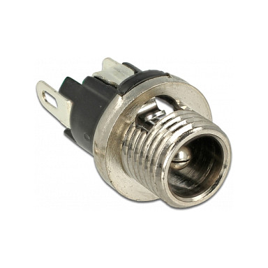Konektor DELOCK DC 5.5 x 2.5 mm ženski za ugradnju (lemljenje)-1