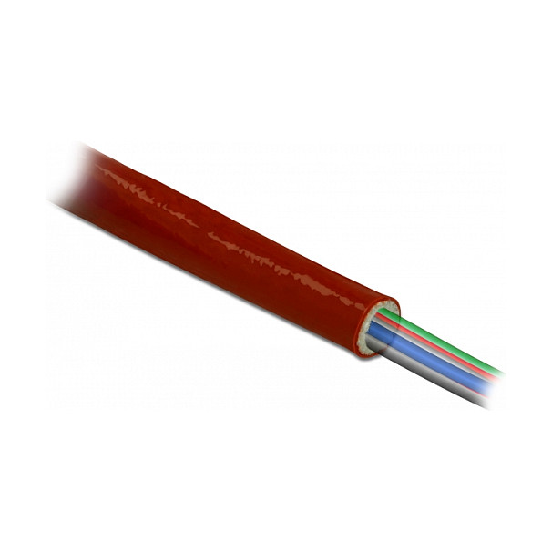 DELOCK Vatrootporni zaštitni bužir 5 m x 10 mm crvena boja-0