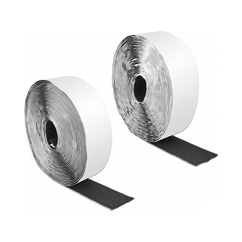 Samoljepljiva čičak traka DELOCK 10 m x 50 mm crna boja-0