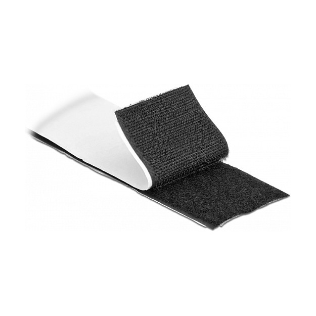 Samoljepljiva čičak traka DELOCK 10 m x 50 mm crna boja-1