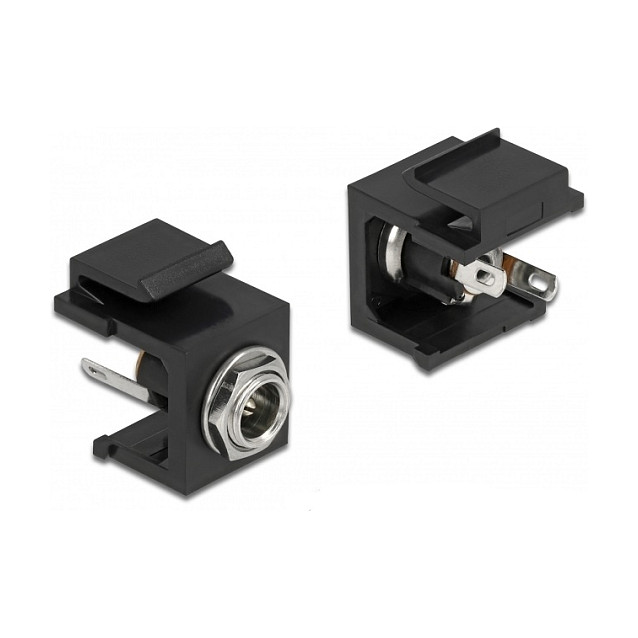Delock Keystone Modul DC 5.5 x 2.5 mm ženski, crni-0