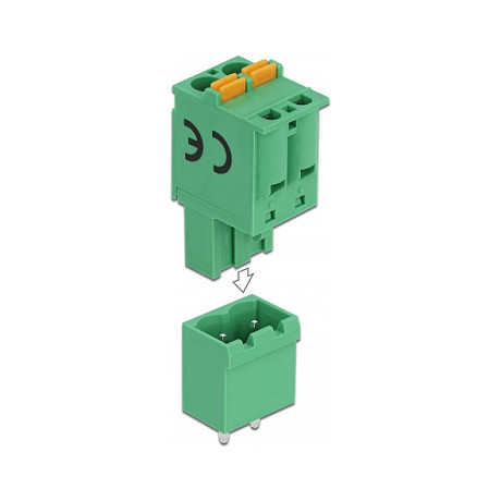 Set terminalnih blokova DELOCK 66500 (2-pinski, 5.08 mm, vertikalni, 5 kom)-0