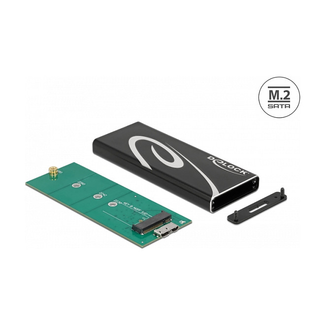 Vanjsko kućište DELOCK 42007 za M.2 SATA SSD (USB 3.2 Gen 2 Type-C)-1