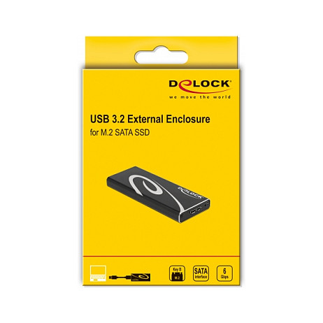 Vanjsko kućište DELOCK 42007 za M.2 SATA SSD (USB 3.2 Gen 2 Type-C)-4