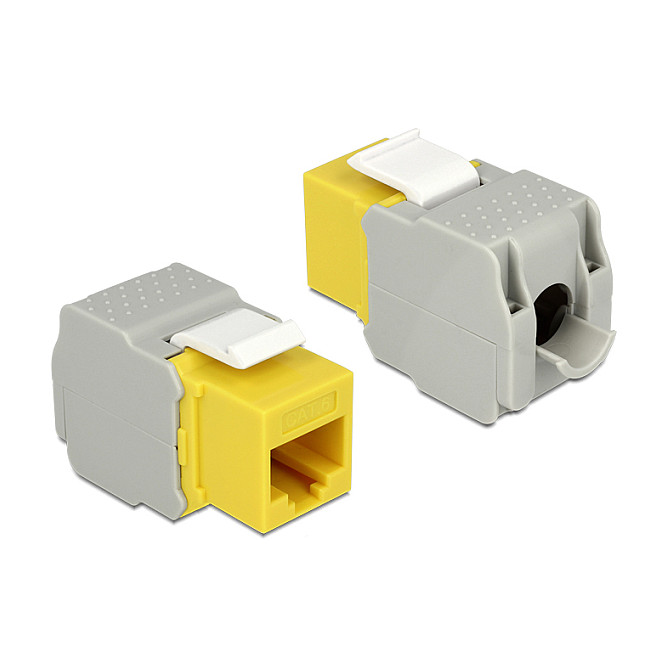Delock Keystone Modul RJ45 (Ž) na LSA, Cat.6 UTP, žuti