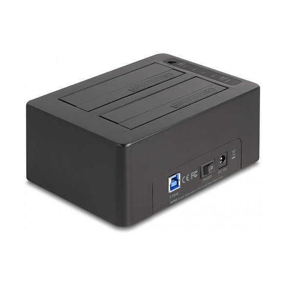 Priključna stanica DELOCK 64183 za 2x SATA HDD/SSD s funkcijom kloniranja-0