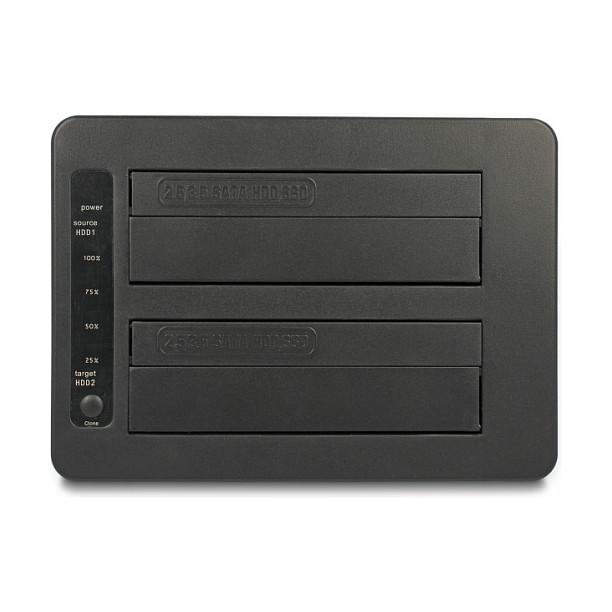 Priključna stanica DELOCK 64183 za 2x SATA HDD/SSD s funkcijom kloniranja-3