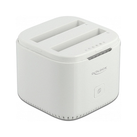 DELOCK USB-C 3.2 Gen 2 docking stanica za 2 x 2.5″ SATA HDD / SSD s funkcijom kloniranja, 63084-1