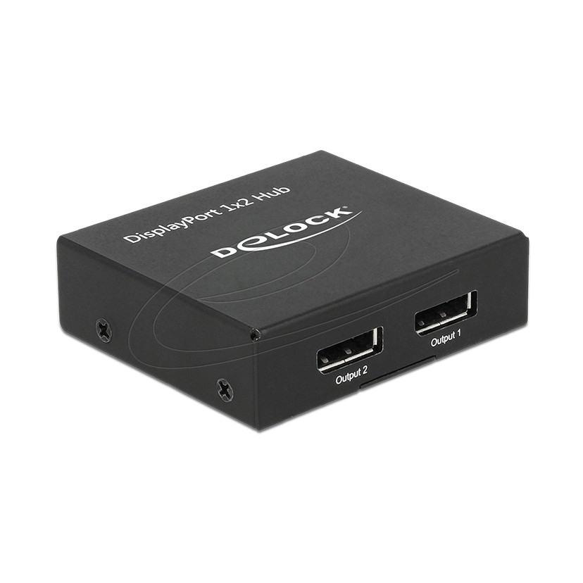 DELOCK DisplayPort 1.2 Splitter 1 u 2 4K (MST/SST) - 87691-4