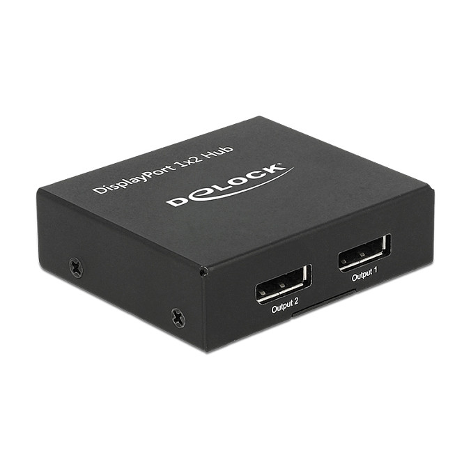 DELOCK DisplayPort 1.2 Splitter 1 u 2 4K (MST/SST) - 87691-0
