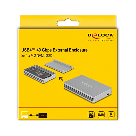 Kućište za M.2 NVMe SSD DELOCK USB4 40 Gbps (tool-free)-3