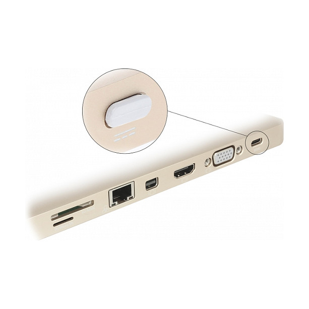 Zaštitni poklopci DELOCK za USB-C priključak (10 komada) bijela boja-1