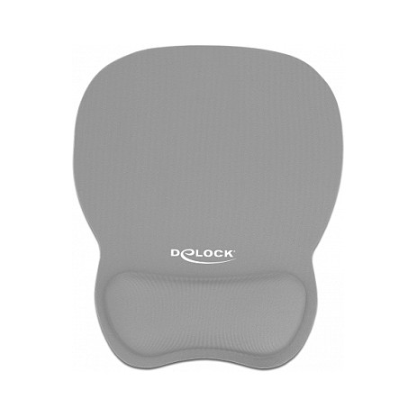 Ergonomska podloga za miš DELOCK 12698 s naslonom za zglob, siva boja-1