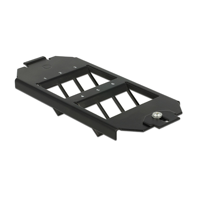 Delock Keystone nosač 6-portni za podnu kutiju-0