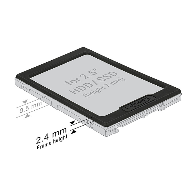 Nosač za disk DELOCK, 2.5" na 3.5" HDD/SSD-1