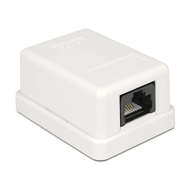 Mrežna utičnica DELOCK 1x RJ45 Cat.6 UTP kompaktna - 86248