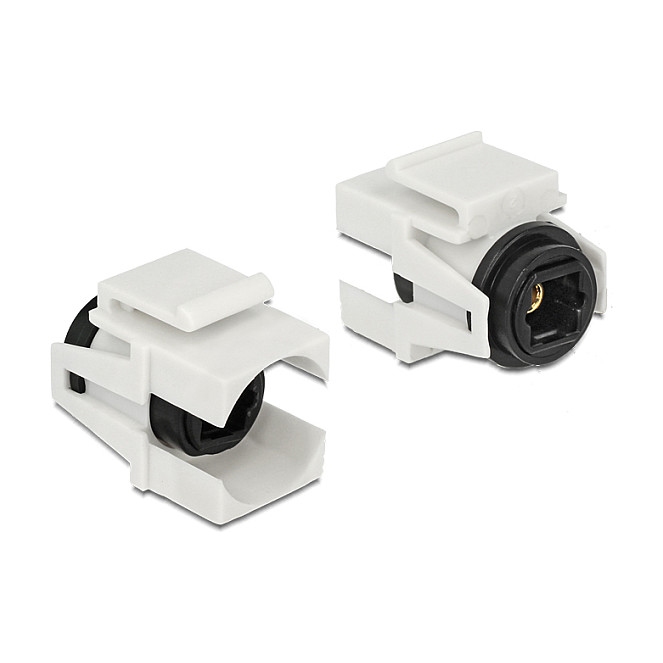 Delock Keystone Modul TOSLINK (Ž) na TOSLINK (Ž), bijeli-0