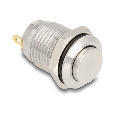 Ugradbeno tipkalo DELOCK 12 mm, 2x lemna veza