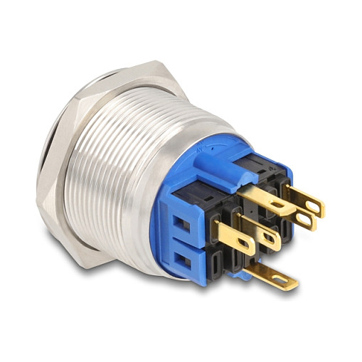 Ugradbeni prekidač DELOCK 25 mm s crvenim LED osvjetljenjem (20987)-1