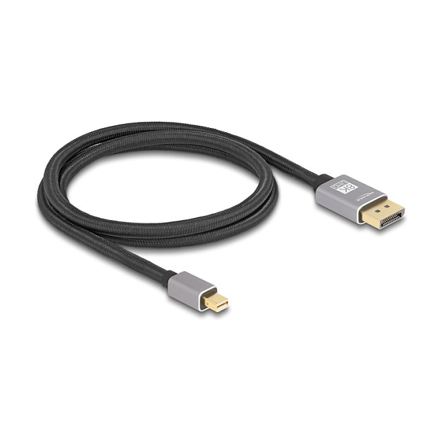 DELOCK Mini DisplayPort na DisplayPort kabel, 8K 60Hz, 1m