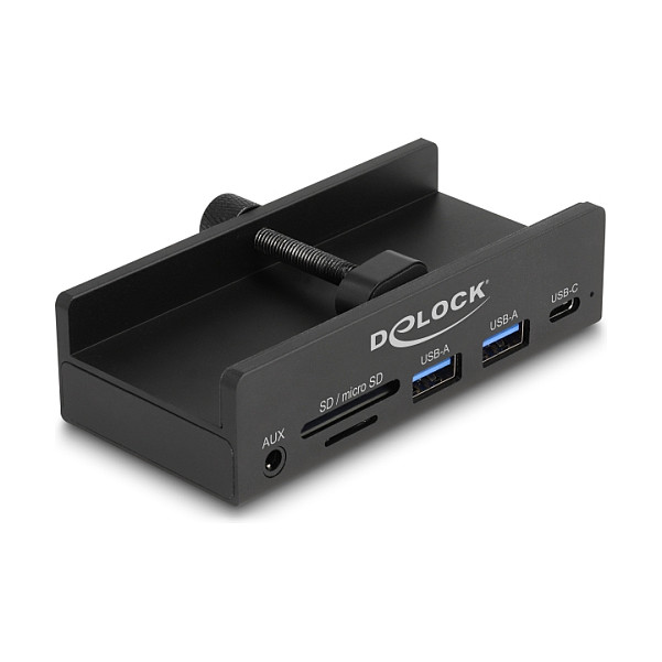 DELOCK 3-portni USB-C Hub i čitač kartica 5 Gbps 64285