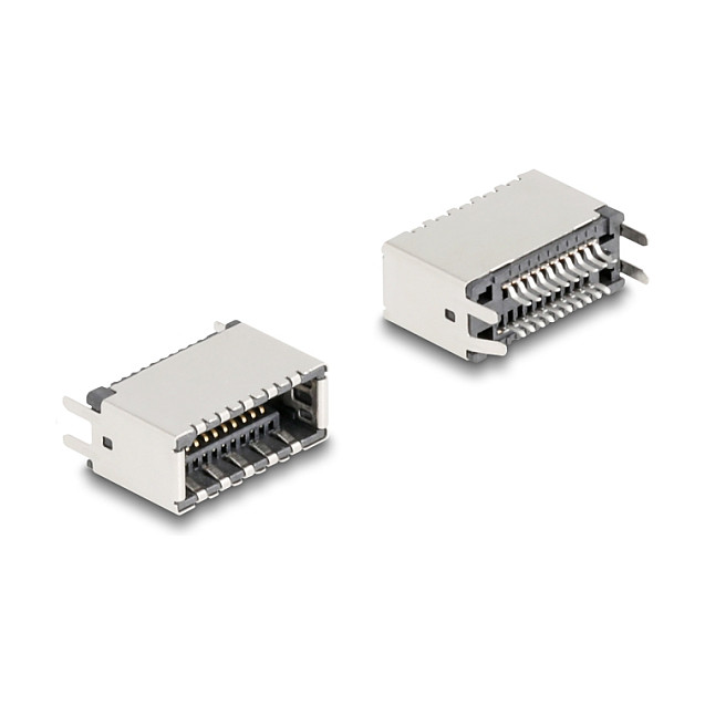 Konektor DELOCK USB Type-E Key A 20-pin ženski, vertikalni za SMT montažu