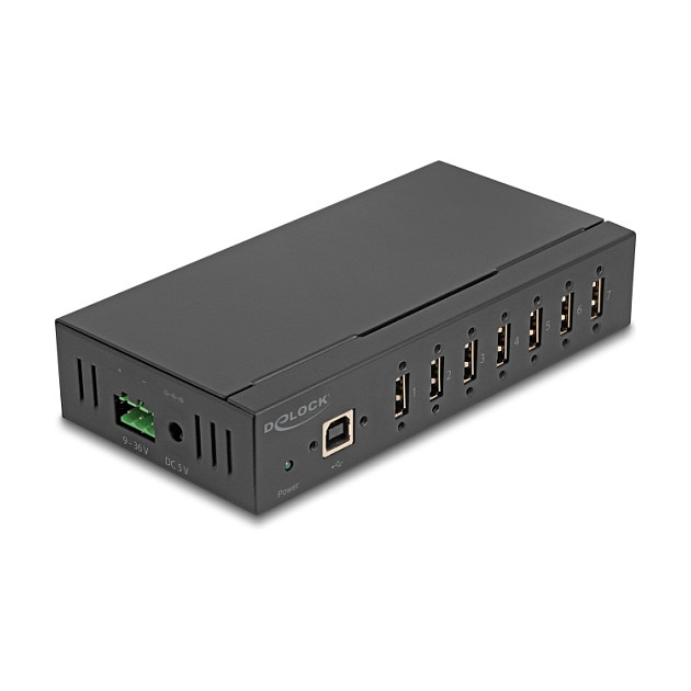 Industrijski USB 2.0 Hub DELOCK 60687 (7 portova, 15 kV ESD)