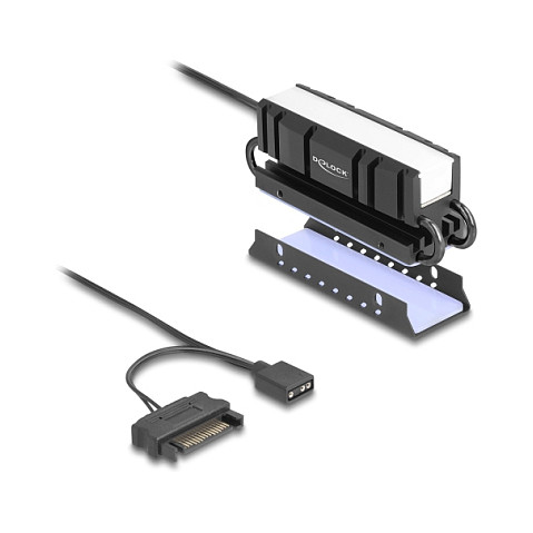 Hladnjak DELOCK za M.2 SSD 2280 s RGB LED osvjetljenjem-0