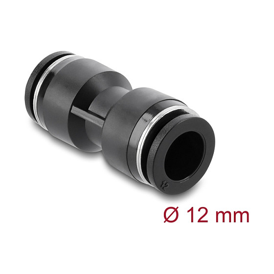 Pneumatski konektor DELOCK ravni za crijevo 12 mm (G1/4″ navoj)