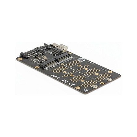 Konverter DELOCK M.2 NVMe SSD na SFF-8654 i M.2 SATA SSD na SATA-0