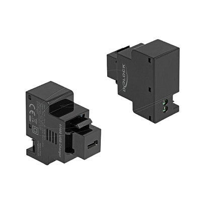 Delock Keystone Modul s USB-C PD 20W priključkom za punjenje, crni-0