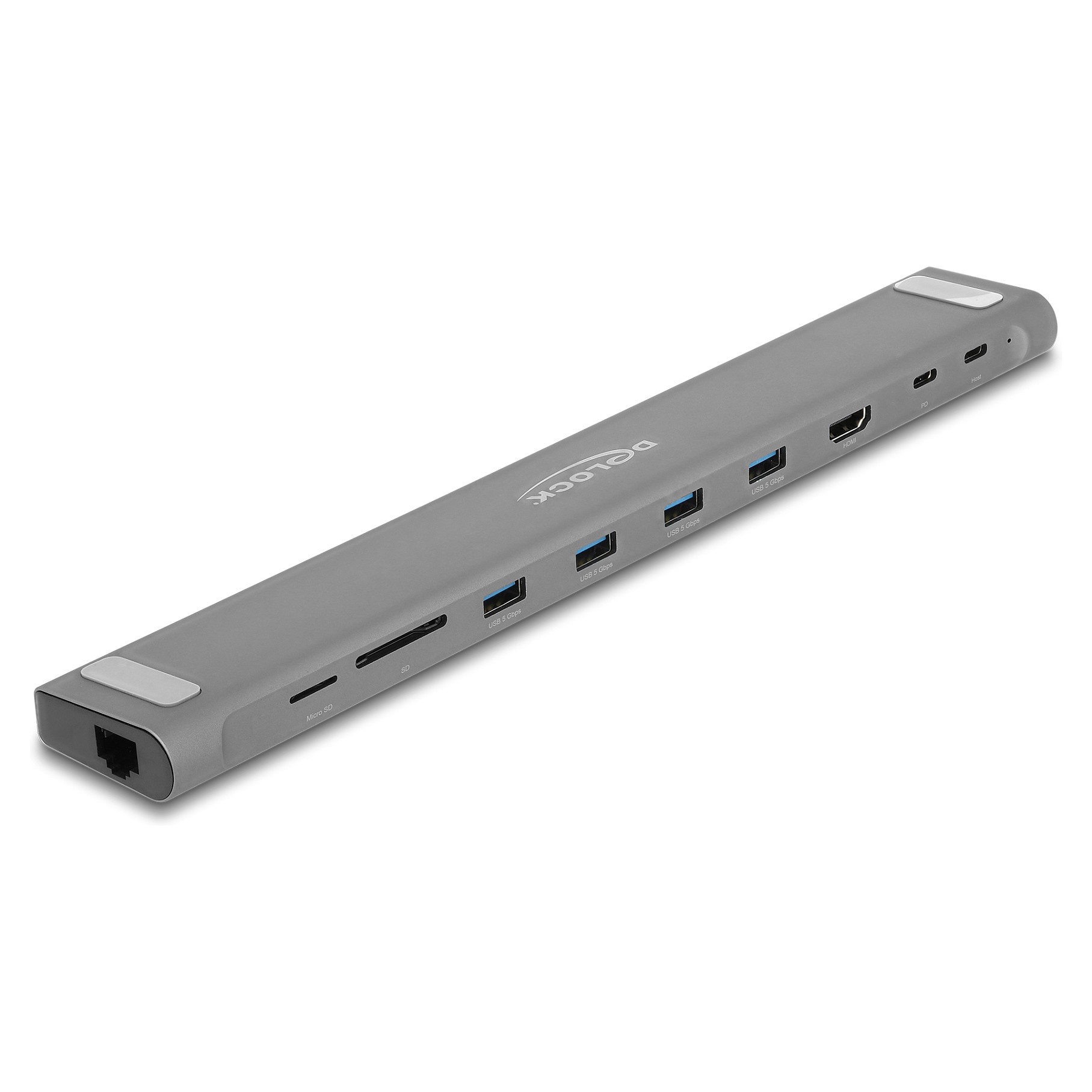 Docking stanica DELOCK 87895 USB-C Slim (4K HDMI, USB 3.2, LAN, SD, PD 3.0)-0
