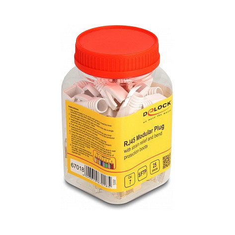 Konektor DELOCK RJ45 Cat.7 za okrugli kabel (set 25 kom)