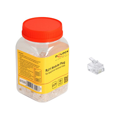 DELOCK RJ11 modularni konektor 6P/4C (100 komada)-2