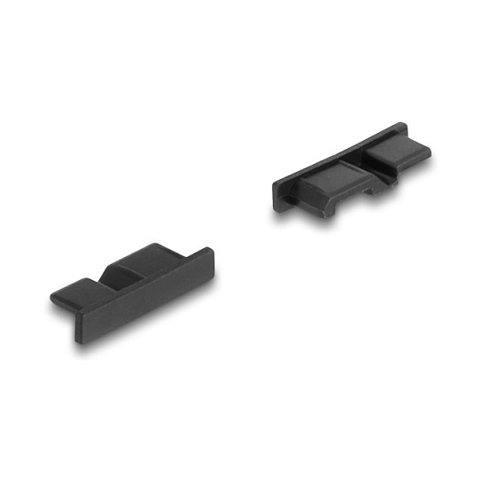 DELOCK zaštitni poklopci za USB 3.0 Micro-B priključak (10 komada, crna boja)-1
