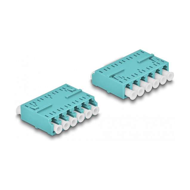Svjetlovodni adapter DELOCK HD LC Hexaplex na LC Hexaplex aqua (87927)-1