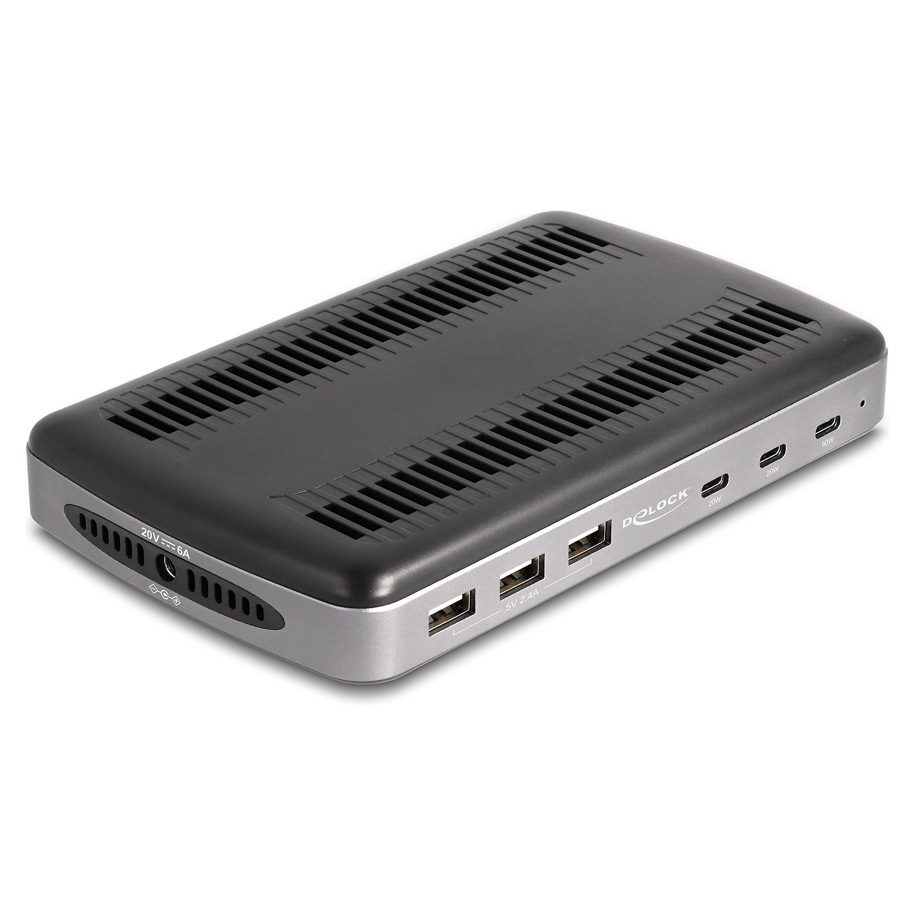 USB stanica za punjenje DELOCK 112W 6 portova (3x USB-C PD, 3x USB-A QC)-0