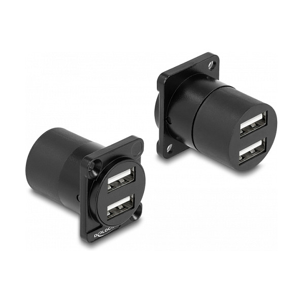 Delock D-Type Modul 2x USB 2.0 Type-A (Ž/Ž)-0