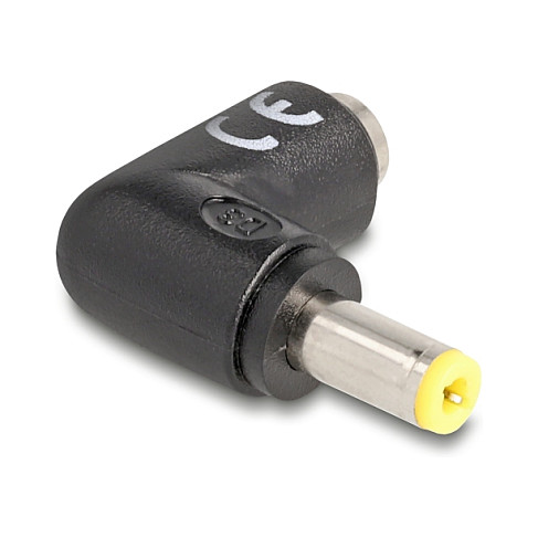 Delock DC Adapter 5.5 x 2.5 mm muški na 5.5 x 2.5 mm ženski, kutni 90°-1