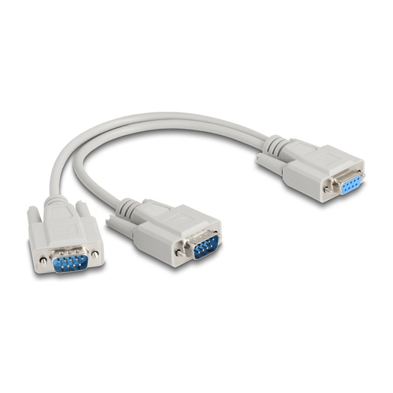 Delock Y-adapter kabel D-Sub 9 (ž) na 2x D-Sub 9 (m), 30cm