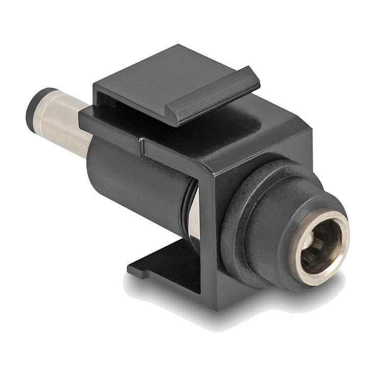 DELOCK Keystone Modul DC 5.5 x 2.1 mm ženski na muški, crni