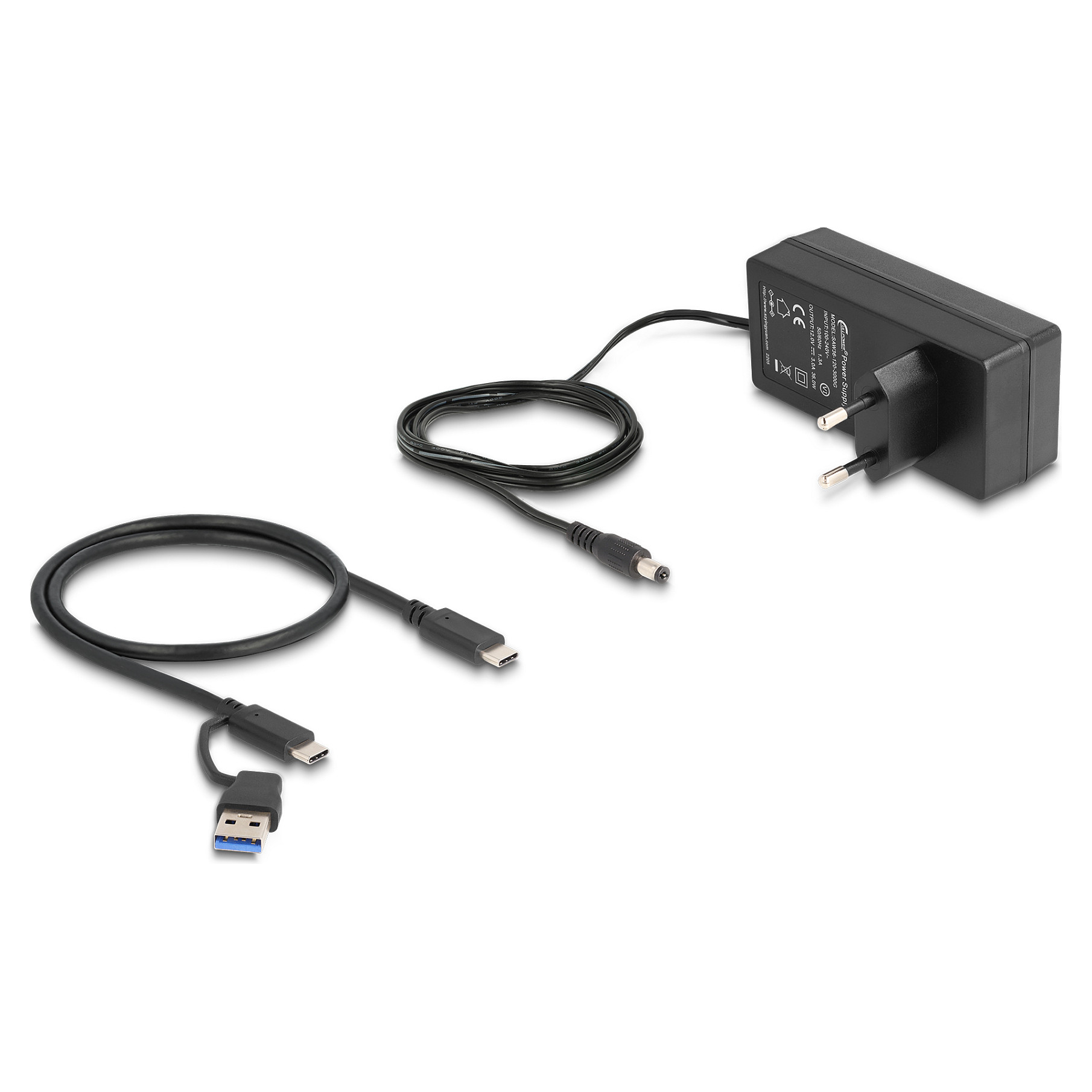 USB Hub DELOCK 64248 s prekidačima (5 Gbps, 2x USB-A, 2x USB-C, Fast Charge)-1