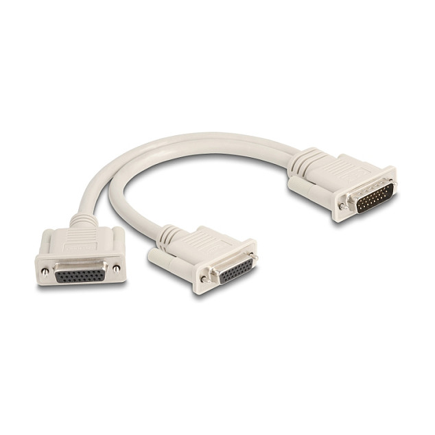 Delock Y-kabel razdjelnik D-Sub HD 26-pinski (M) na 2x D-Sub HD 26-pinski (Ž), 30 cm-0