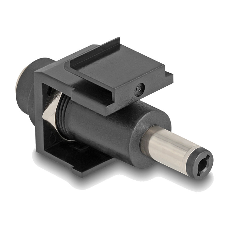 Delock Keystone Modul DC konektor, 5.5 x 2.1 mm Ž na 5.5 x 2.5 mm M, crni-1