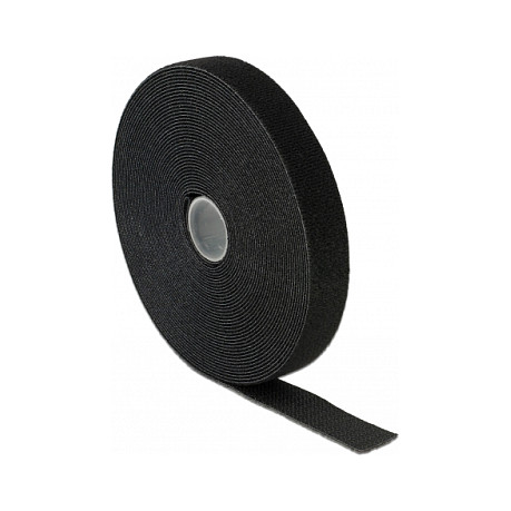 Čičak traka DELOCK u roli 10 m x 20 mm crna boja-1